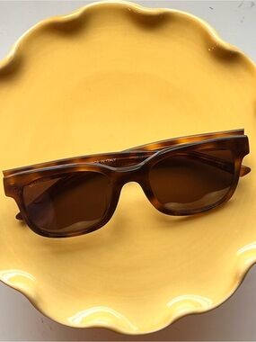 Balenciaga BB0076SK 002 Havana Brown Sunglasses with Brown Lenses